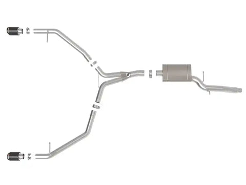 aFe 49-36437-C MACH Force-Xp 13-16 Audi Allroad L4 SS Axle-Back Exhaust w/ Carbon Tips