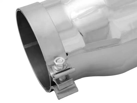 aFe 49T50702-P12 Diesel Exhaust Tip Bolt On Black 5in Inlet x 7in Outlet 12in - Right