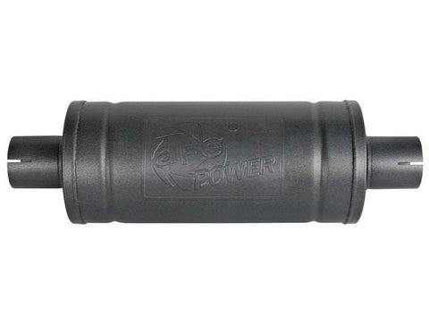 aFe 49M00007-B MACH Force-Xp 409 SS Muffler w/ Black finish 2-1/2in Inlet & Oulet 14in x 16in Diameter
