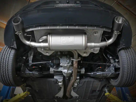 aFe 49-37023-C 19-22 Mazda 3 L4 2.5L Takeda 3in to 2-1/2in 304 SS Axle-Back Exhaust w/ Carbon Fiber Tip