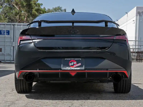 aFe 49-37027-B Takeda Hyundai Elantra N 22-23 L4-2.0L (t) 3in SS Axle-Back Exhaust System w/ Black Tips