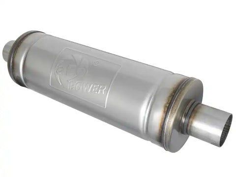 aFe 49M00021 MACH Force-Xp 409 SS Muffler 2.5in Center/Center 18in L x 6in Dia - Round Body