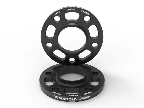 aFe 610-502001-B CONTROL Billet Aluminum Wheel Spacers 5x120 CB72.6 12.5mm - BMW