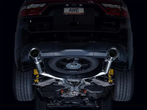 AWE Tuning 18-23 Dodge Durango SRT & Hellcat Track Edition Exhaust - Chrome Silver Tips