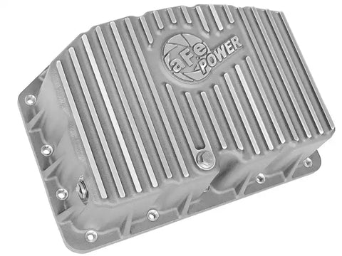 aFe 46-70320 Street Series Engine Oil Pan Raw w/ Machined Fins 11-17 Ford Powerstroke V8-6.7L (td)