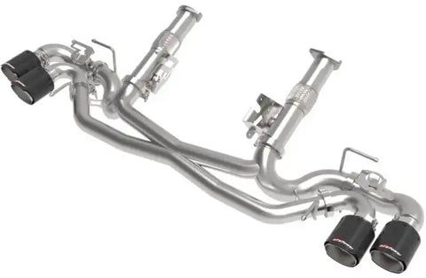 aFe 49-34124NM-C MACH Force-Xp 304 Stainless Steel Cat-Back Exhaust Carbon 2020 Chevrolet Corvette C8
