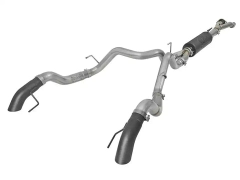 aFe 49-33095-B MACH Force-Xp Cat-Back Exhaust w/Dual Hi-Tuck Tips Black 17-18 Ford F-150 Raptor V6-3.5L (tt)