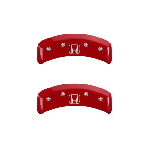 MGP 4 Caliper Covers Engraved Front Honda Engraved Rear H Logo Yellow finish black ch