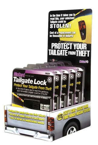 McGard Tailgate Lock Counter Display - Includes (5) Sets of PN 76029 / (1)