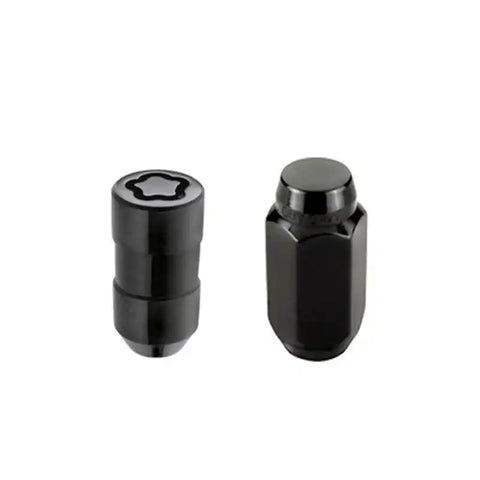 McGard 8 Lug Hex Install Kit w/Locks (Cone Seat Nut) M14X1.5 / 22mm 1.635in. Length - Black