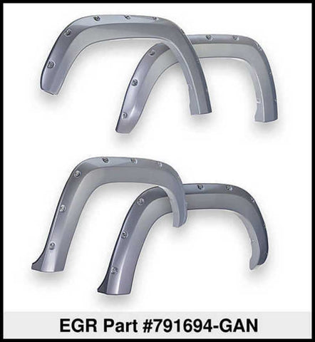 EGR 2019 Chevy 1500 Color Match Style Fender Flare - Set Switchblade Silver