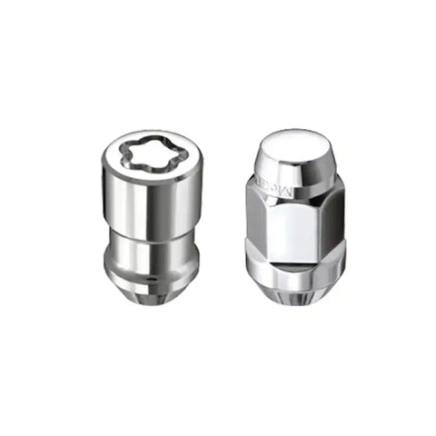 McGard 5 Lug Hex Install Kit w/Locks (Cone Seat Nut / Bulge) M12X1.5 3/4 1.45in L - Chrome