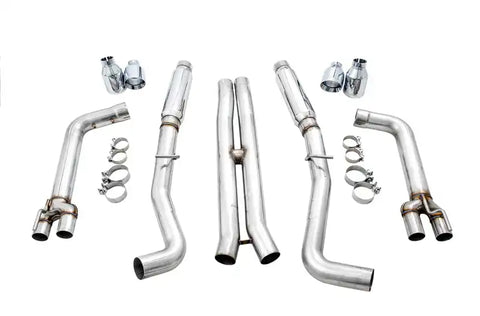 AWE Tuning 15+ Dodge Challenger 5.7 Track Edition Exhaust - Chrome Silver Quad Tips