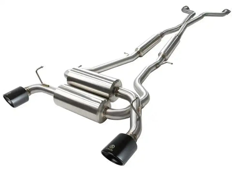 aFe 49-36103-B Takeda 2-1/2 in 304 SS Cat-Back Exhaust System Infiniti G37 08-13/Q60 14-15 V6-3.7 w/ Black Tips