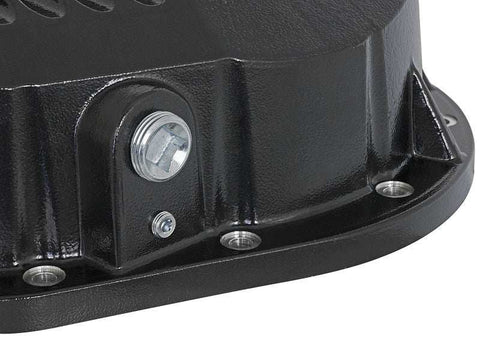 aFe 46-70022-WL Pro Series Rear Diff Cover Kit Black w/ Gear Oil 86-16 Ford F-250/F-350 V8 7.3L/6.0L/6.4L/6.7L