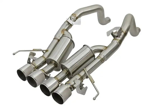 aFe 49-34056-P MACHForce XP 3in-2 1/2in Axle Back 304SS Exhaust w/ Polished Tips 14-17 Chevy Corvette V8-6.2L