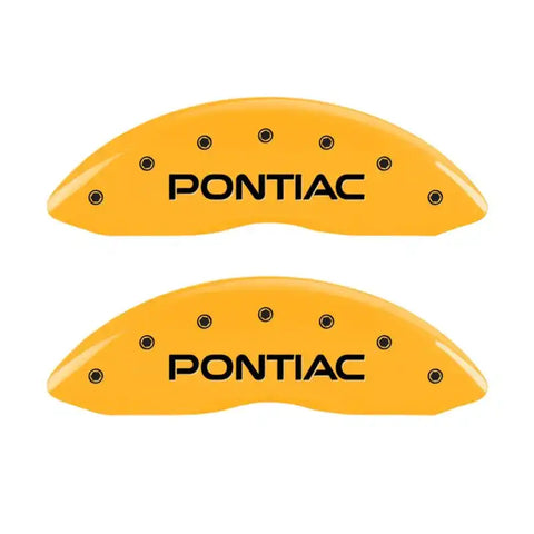 MGP 4 Caliper Covers Engraved Front Pontiac Rear Gxp Yellow Finish Blk Char 2005 Pontiac Bonneville