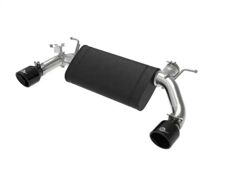 aFe 49-36348-B MACHForce XP 3in to 2.5in 304 SS Axle-Back Exhaust w/ Black Tips 14-16 BMW M235i