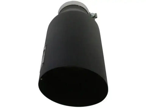 aFe 49-92023-B MACHForce XP Exhausts Tips SS-304 EXH Tip 4In x 7Out 18L Bolt-On (blk)