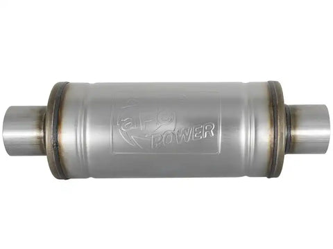 aFe 49M00012 MACH Force-Xp 409 SS Muffler 3in Center/Center 14in L x 6in Dia - Round Body