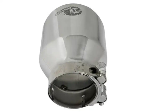 aFe 49T25404-P06 MACH Force-Xp 304 SS Clamp-On Exhaust Tip 2.5in. Inlet / 4in. Outlet 6in. L - Polished