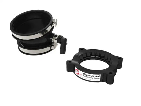 aFe 46-34017B 2020 Vette C8 Silver Bullet Aluminum Throttle Body Spacer / Works With Factory Intake Only - Blk