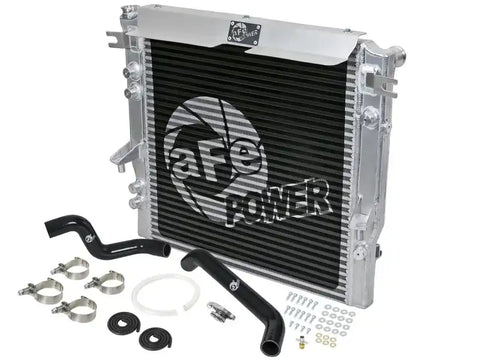 aFe 46-50002-B BladeRunner GT Series Bar and Plate Radiator w/ Black Hoses 07-11 Jeep Wrangler (JK) V6 3.8L