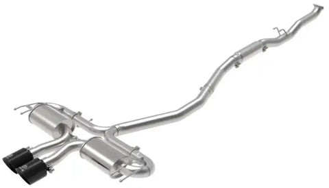 aFe 49-36624-B Takeda 3in 304 SS Cat-Back Exhaust System w/Black Tips 17-20 Honda Civic Sport L4-1.5L (t)