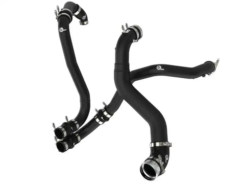 aFe 46-20514-B BladeRunner 21-22 Ford F-150 Ecoboost V6-3.5L(tt) Aluminum Hot and Cold Charge Pipe Kit Black