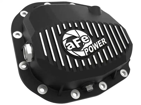 aFe 46-71181B Rear Differential Cover (Black Machined Pro Series) 15-19 Ford F-150 V6-2.7L (t) (12-Bolt)