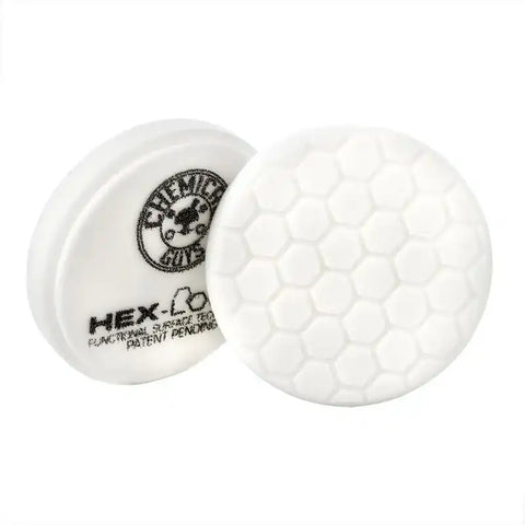 Chemical Guys Hex-Logic Self-Centered Light-Medium Polishing Pad - White - 4in - Case of 24