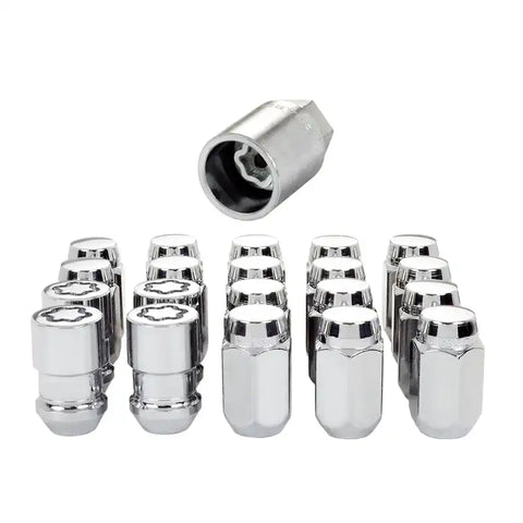McGard 5 Lug Hex Install Kit (Clamshell) w/Locks (Cone Seat Nut) 1/2-20 / 13/16 - Chrome