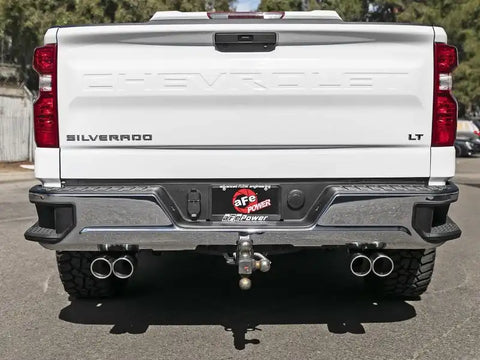 aFe 49-34139-P Gemini XV 3in 304 SS Cat-Back Exhaust w/ Cutout 19-21 GM Silverado/Sierra 1500 V8- Black Tips