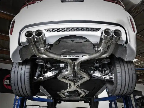 aFe 49-36342-P MACH Force-Xp 3.5in. 304 SS C/B Exhaust w/o Muffler 15-18 BMW X5 M V8-4.4L (tt) - Polished Tip
