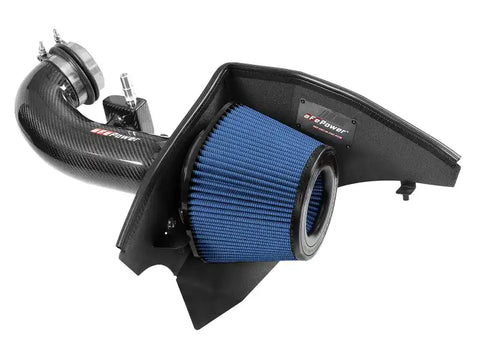 aFe 57-10015R 19-20 GM Trucks 5.3L/6.2L Track Series Carbon Fiber Cold Air Intake System With Pro 5R Filters