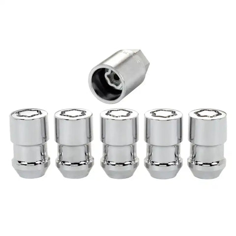 McGard Wheel Lock Nut Set - 5pk. (Cone Seat) M12X1.5 / 3/4 Hex 1.46in. Length Chrome