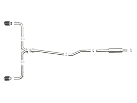 aFe 49-37015-C Takeda 2-1/2in 304 SS Cat-Back Exhaust w/ Carbon Fiber Tips 14-18 Mazda 3 L4 2.0L/2.5L