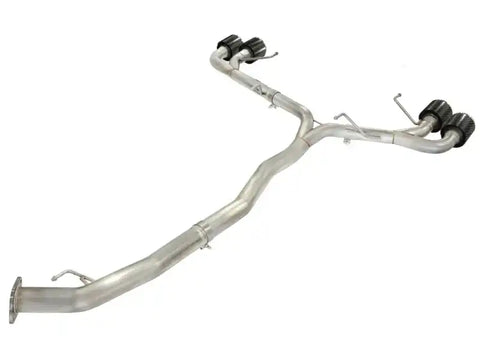 aFe 49-36108-C Takeda 3in SS Exhaust Cat-Back 09-14 Nissan GTR V6 3.8L Carbon Fiber Tips