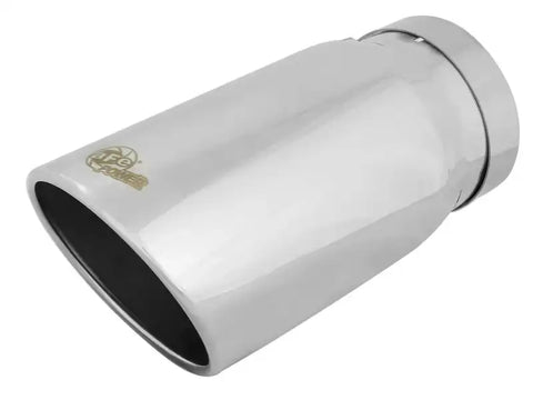 aFe 49T50604-P12 Universal Bolt On Exhaust Tip Polished 5in Inlet x 6in Outlet 12in Long