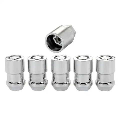 McGard Wheel Lock Nut Set - 5pk. (Cone Seat) M12X1.5 / 3/4 Hex 1.46in. Length Chrome