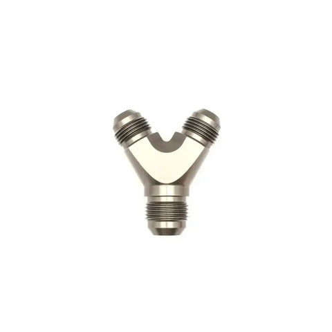 DeatschWerks 8AN Male Flare to 8AN Male Flare to 10AN Male Flare Y Fitting - Anodized Matte Black