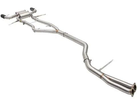 aFe 49-36328-B MACHForce XP SS-304 Black Tip 3.0in-2.5in Dia Cat Back Exhaust 11-13 BMW 335i (E90/E92) 3.0L
