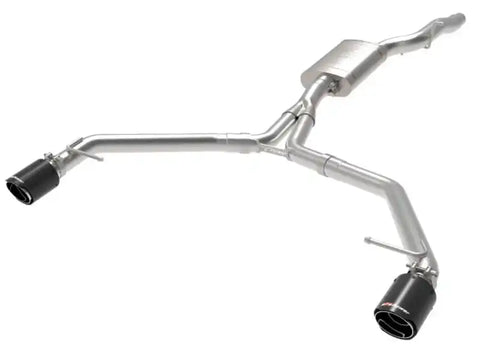 aFe 49-36437-C MACH Force-Xp 13-16 Audi Allroad L4 SS Axle-Back Exhaust w/ Carbon Tips