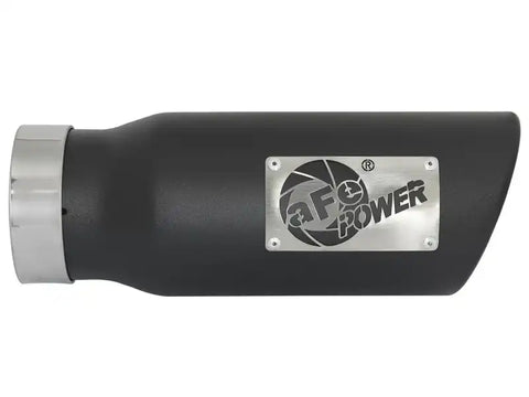 aFe 49T35451-B12 MACH Force-Xp 409 Stainless Steel Exhaust Tip 3.5 In x 4.5in Out 12in L Clamp-On