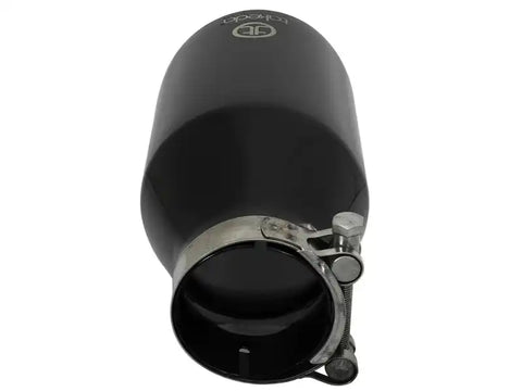 aFe 49T25454-B09 MACH Force-Xp 409 SS Clamp-On Exhaust Tip 2.5in. Inlet / 4.5in. Outlet 9in. L - Black