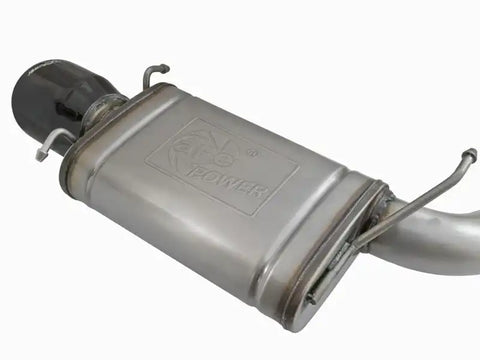 aFe 49-34063-B Mach Force-Xp 3in CB Stainless Steel Dual Exhaust System w/ Black Tips 09-15 Cadillac CTS-V