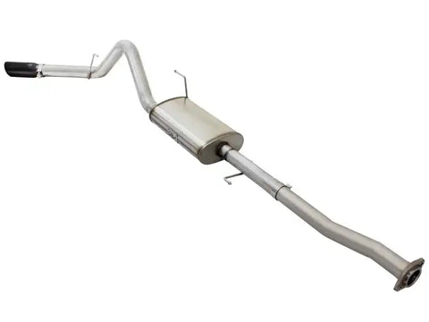 aFe 49-43073-B MACHForce XP Exhaust 3in-3.5in SS Single Side Exit CB w/ Black Tips 15 Ford F150 V8 5.0L CC/SB