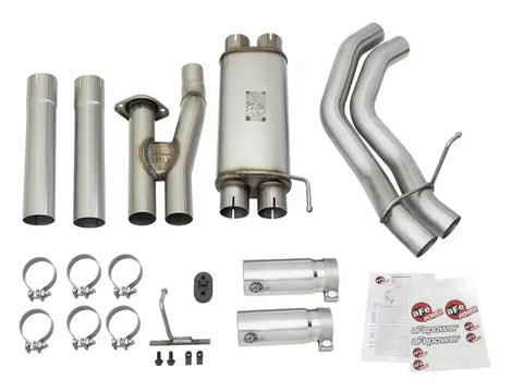 aFe 49-43091-P POWER Rebel Series 3in 409 SS Cat Back Exhaust w/ Polished Tips 17 Ford F-150 Raptor V6-3.5L