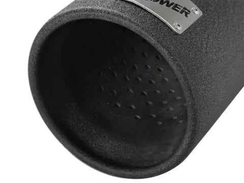 aFe 49-92043-B MACHForce XP Exhausts Tips SS-304 EXH Tip 3in x 4Out 12L Bolt-On (blk)