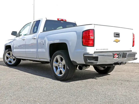 aFe 49-34132-B Gemini XV 3in 304 SS Cat-Back Exhaust w/ Cutout 14-19 GM Trucks 4.3L/5.3L Black Tips